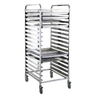 Double Tray Trolley for 60x40cm Tray