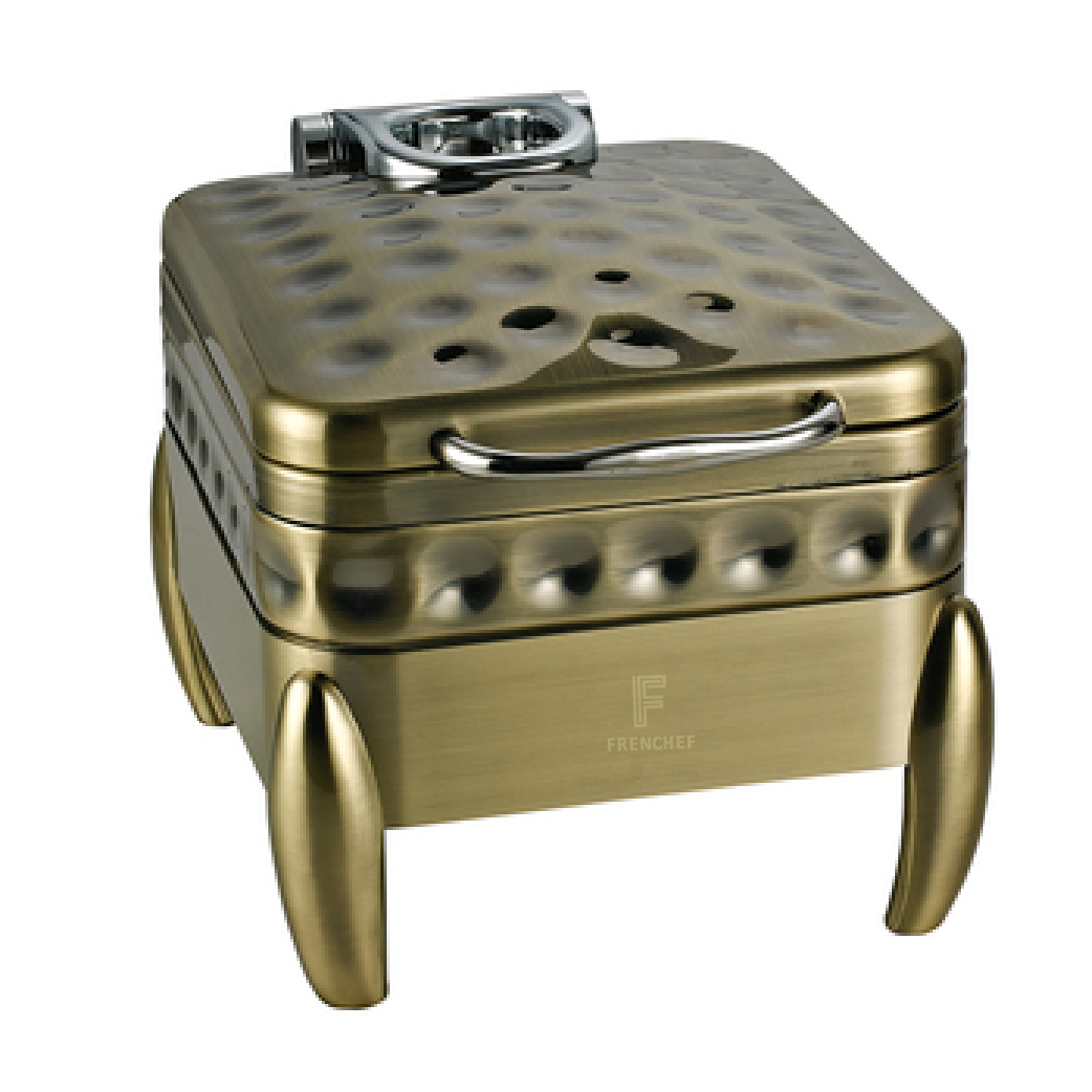 Hammered Rustic Gold Color Plated Chafing Dish GN 1/2