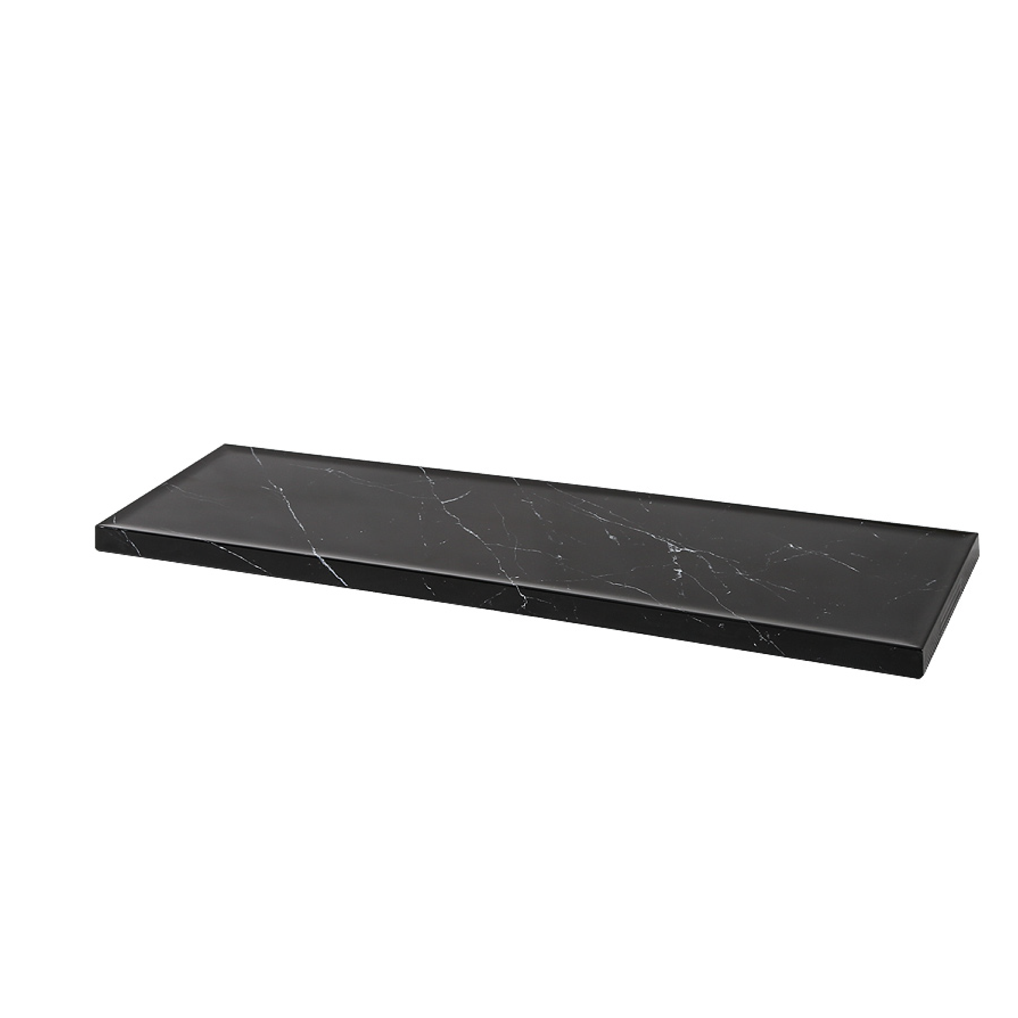 GN 2/4 Rectangular Black Marble tray