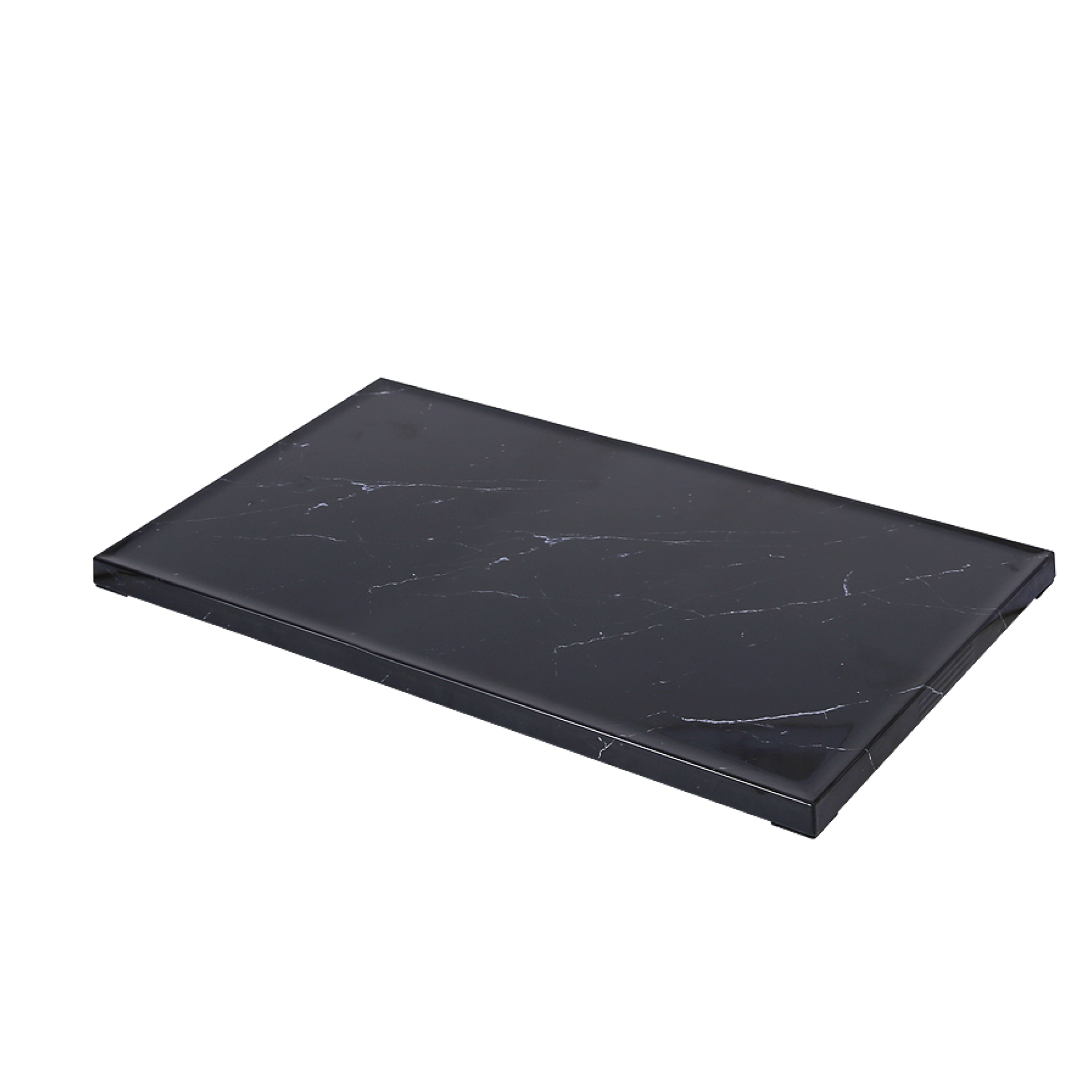 GN 1/4 Rectangular Black Marble tray